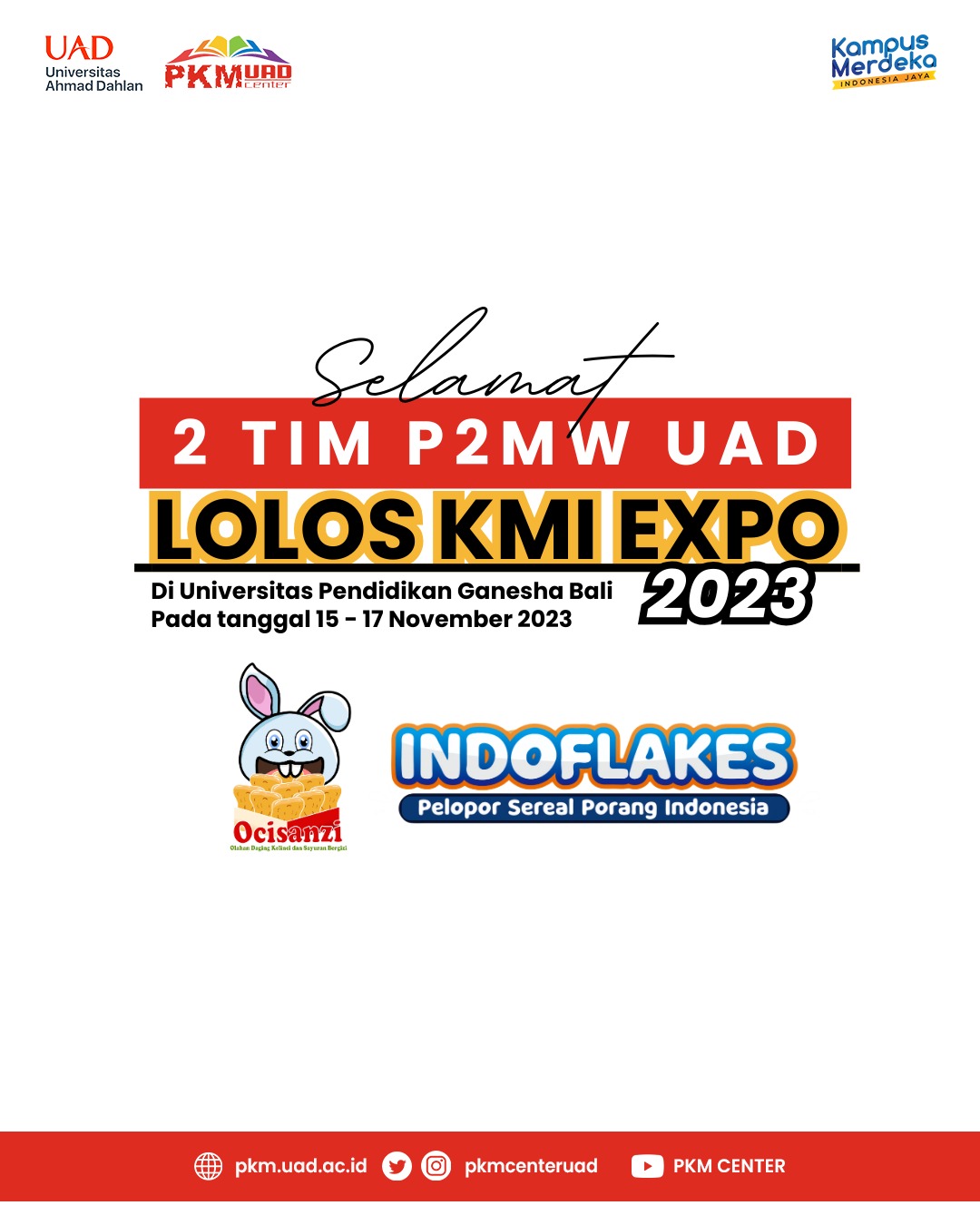 2 Tim P2MW UAD Lolos KMI Expo 2023 di Bali